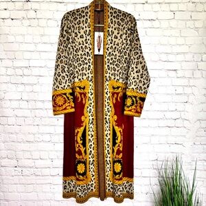 MAX SPORT Limited Edition Long Sleeve Duster Cardigan with Pockets—NWT--M
